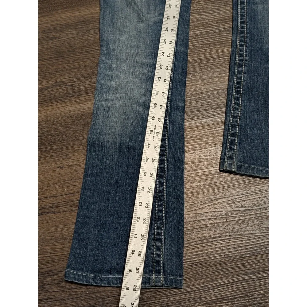 Miss Me JE5387B2 Bootcut Jeans Blue Sequin Embellished Low Rise Size 26
